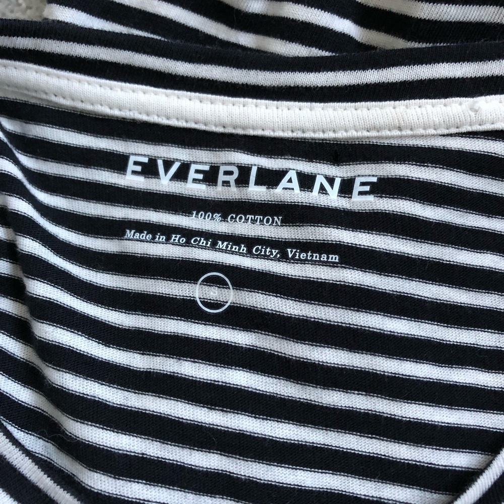 SOLD Everlane Striped The Cotton Box-Cut Tee Dress - Picture 7 of 7